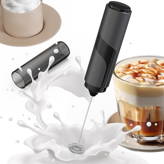 Electric Milk Frother Handheld Foam Maker for Coffee, Lattes & More Kitchen Powerful Stirrer Whisk Drink Mixer
