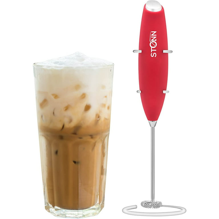 Aphse Milk Foamer Electric Milk Frother Portable Mini Mixer Machine  Stainless Steel Touch Handheld Espresso Mixer Battery Operated Frother  Coffee