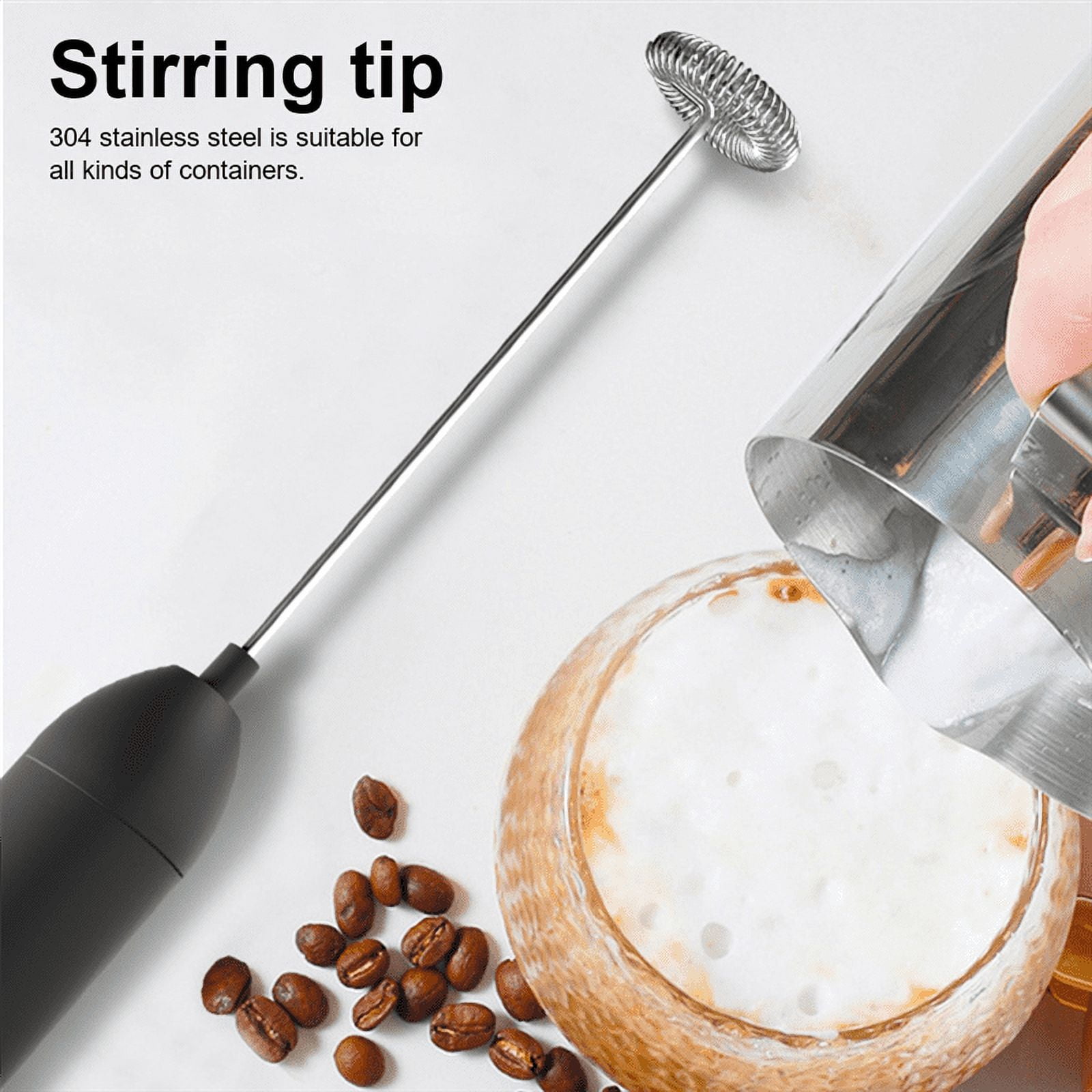 Electric Milk Frother Mixer Egg Beater Kitchen Food Stirrer Coffee Cappuccino Creamer Whisk Blender -