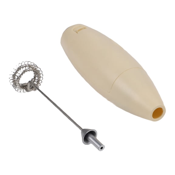 Electric Milk Frother, Portable Wireless Handheld Foam Maker for Coffee, Latte, for CAPPUCCINO, Hot Chocolate - Battery Operated Stirring Wand for Home, Kitchen Use, 1 Pack (Beige)(3)