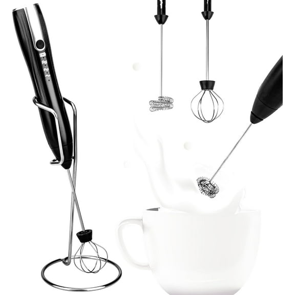 PUROSUR Black Electric Handheld Milk Frother