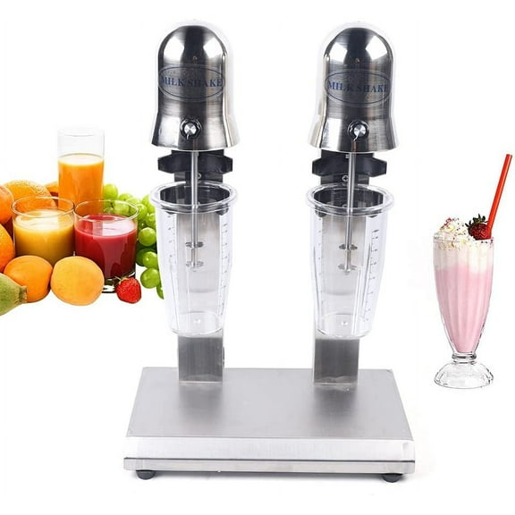 Electric Milkshake Maker 110V Dual Head Milkshake Maker Machine 16000RMP  Stainless Steel Milk Shake Machine Speed Adjustable Drink Mixer Used To Make Smoothies and Milk Foam 560W