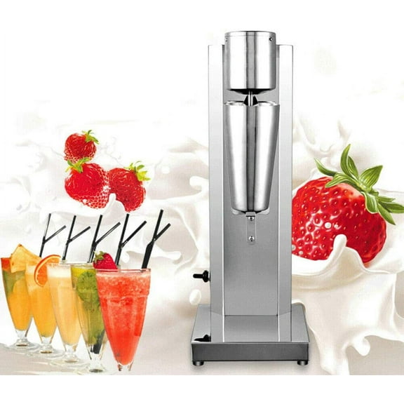 Electric Milkshake Maker Smoothie Maker Drink Mixer Machine Commercial Stainless Steel Smoothie Malt Blenders 650ML 110V Silver