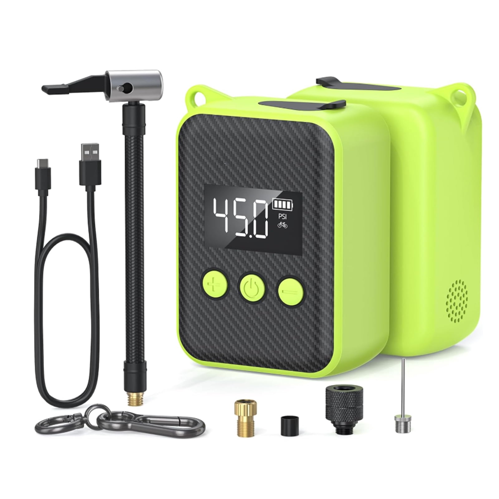 rechargeable electric mini bicycle pump Peakspeak Bike AS260PRO, 120PSI Portable Pump no overfill The best electric bike pumps