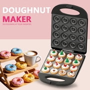 Electric Mini Doughnut Maker, 2 Inch All-in-One Donut Making Machine with Non-Stick Surface & Cool Touch Design, Great for Mini Desserts at Wedding, Birthday, Baby Shower, Holiday Parties & Afternoon