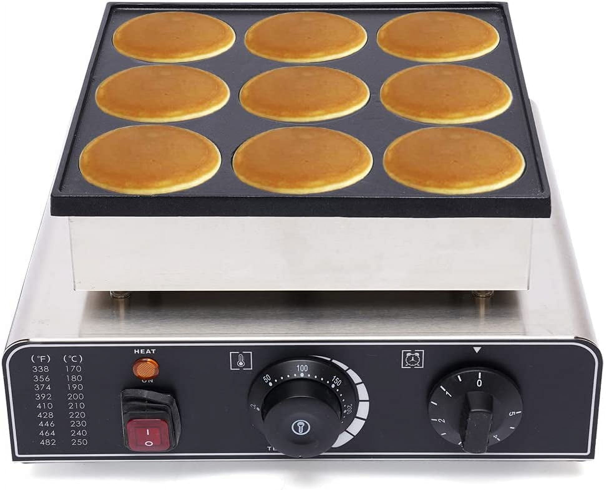 Electric Mini Dutch Pancake Baker Maker for 9 Dutch 900W