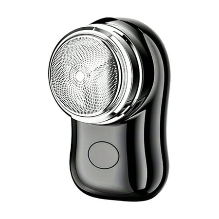 Electric Mini Face Hair Removal Compact Precision Trimmer Pocket Size Electric Beard Trimmer for Outdoor Travel black
