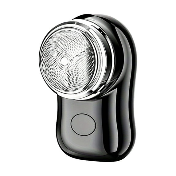 Electric Mini Face Hair Removal Compact Precision Trimmer Pocket Size Electric Beard Trimmer for Outdoor Travel black