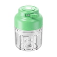 thumbnail image 1 of Electric Mini Food Chopper, 8.5/10.8oz Portable Veggie Chopper USB Charging Wireless Food Processor Upgrade Electric Minis Garlic Chopper Set Wireless Veggie Grinder, 1Pc(Green-250ml,3.1x3.1x4.3"), 1 of 9
