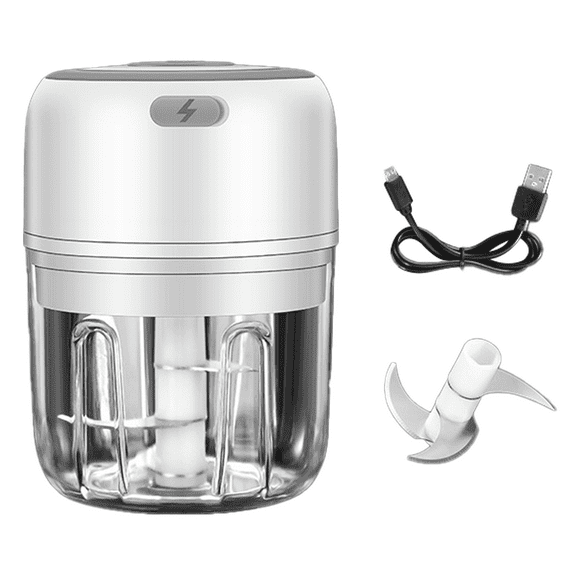 Electric Mini Food Chopper,Electric Garlic Processor,Mini Baby Supplementary Food Blender, Wireless Portable Waterproof USB Charging Food Mixer