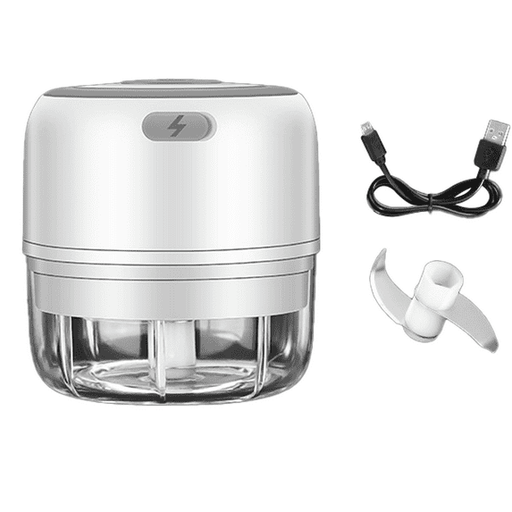 Electric Mini Food Chopper,Electric Garlic Processor,Mini Baby Supplementary Food Blender, Wireless Portable Waterproof Usb Charging Food Mixer