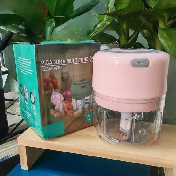 Electric Mini Food Chopper, Portable Rechargeable Garlic Crusher with Meat Blade, Small Processor for Ginger, Onion, Vegetables & Seasonings, Kitchen Dicer