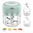 thumbnail image 1 of Electric Mini Food Chopper Rechargeable Small Food Processor Agitator B, 1 of 5