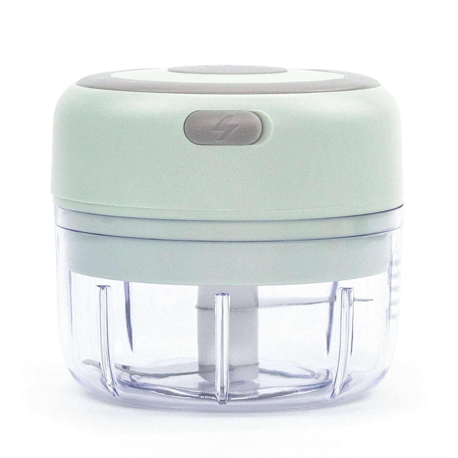 Electric Mini Food Processor Wireless Garlic Chopper Meat Vegetable Cutter Portable Cordless Mincer Food Slicer and Powerful Chopper for Chili Vegetable Nuts by KAUKKO（100ml Green）