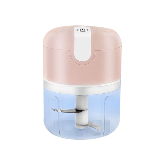 Electric Mini Garlic Chopper, Cordless USB Food Processor with Portable Veggie Mincer, Rechargeable Kitchen Blender for Onion, Ginger, Chili, Meat, Spices, Baby Food, and Daily Meal Prep, C