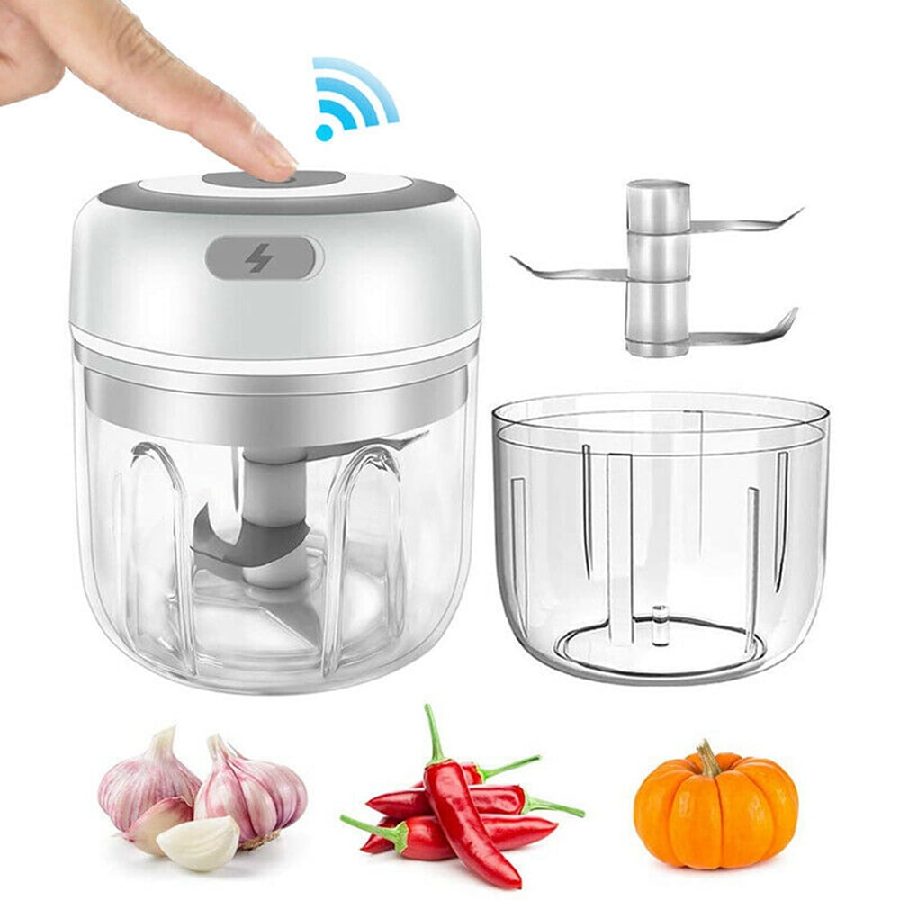 Electric Mini Garlic Chopper, Food Slicer And Mini Food Processor
