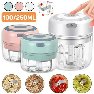 Electric Mini Food Garlic Chopper, 250ml Small Ayotte Cordless Food Processor, IPX65 Full Body Waterproof Portable Electric Vegetable Cutter Kitchen