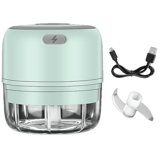 "Electric Mini Garlic Chopper, Mini Chopper Food Processor, Portable Small Food Chopper for Garlic Onion Veggie, Dicing, Mincing - Green"