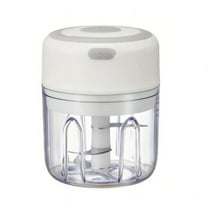 Electric Mini Garlic Chopper, Portable Veggie Chopper,Garlic Grinder Masher Onion Chopper, Stainless Steel Blades, Auto Shut Off, Cordless Food Processor for Ginger, Chili, Fruit, Meat,etc(Gray)