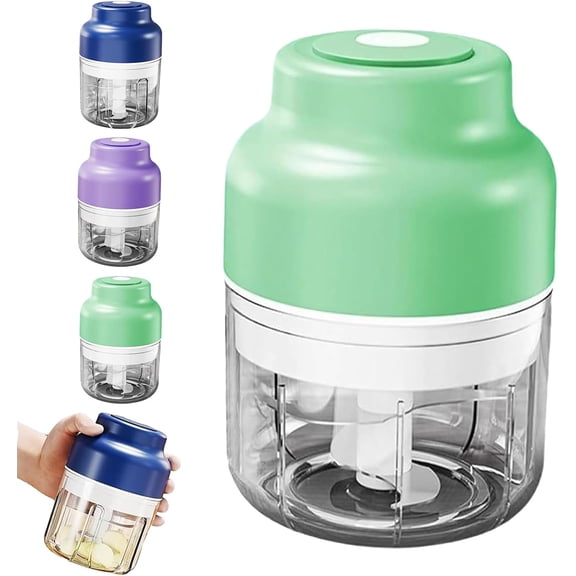Electric Mini Garlic Chopper Set, 250/320ML Multi-functional Portable Electric Vegetable Cutter Set, Wireless Veggie Grinder, for Chili Onion Ginger Celery