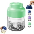 thumbnail image 1 of Electric Mini Garlic Chopper Set, Multi-functional Portable Vegetable Cutter Set,  Rechargeable Small Food Processor Suitable for Peppers and Garlic, 1 of 8