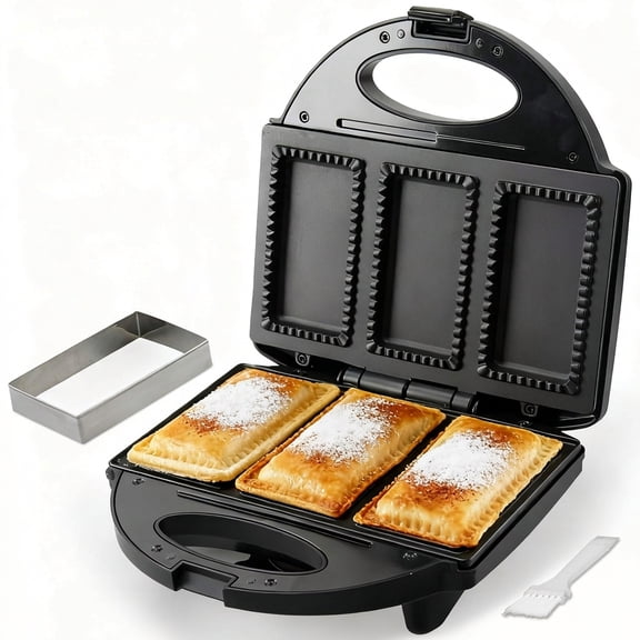 Electric Mini Pocket Pie Maker with Non Stick Surface for Sandwiches and More