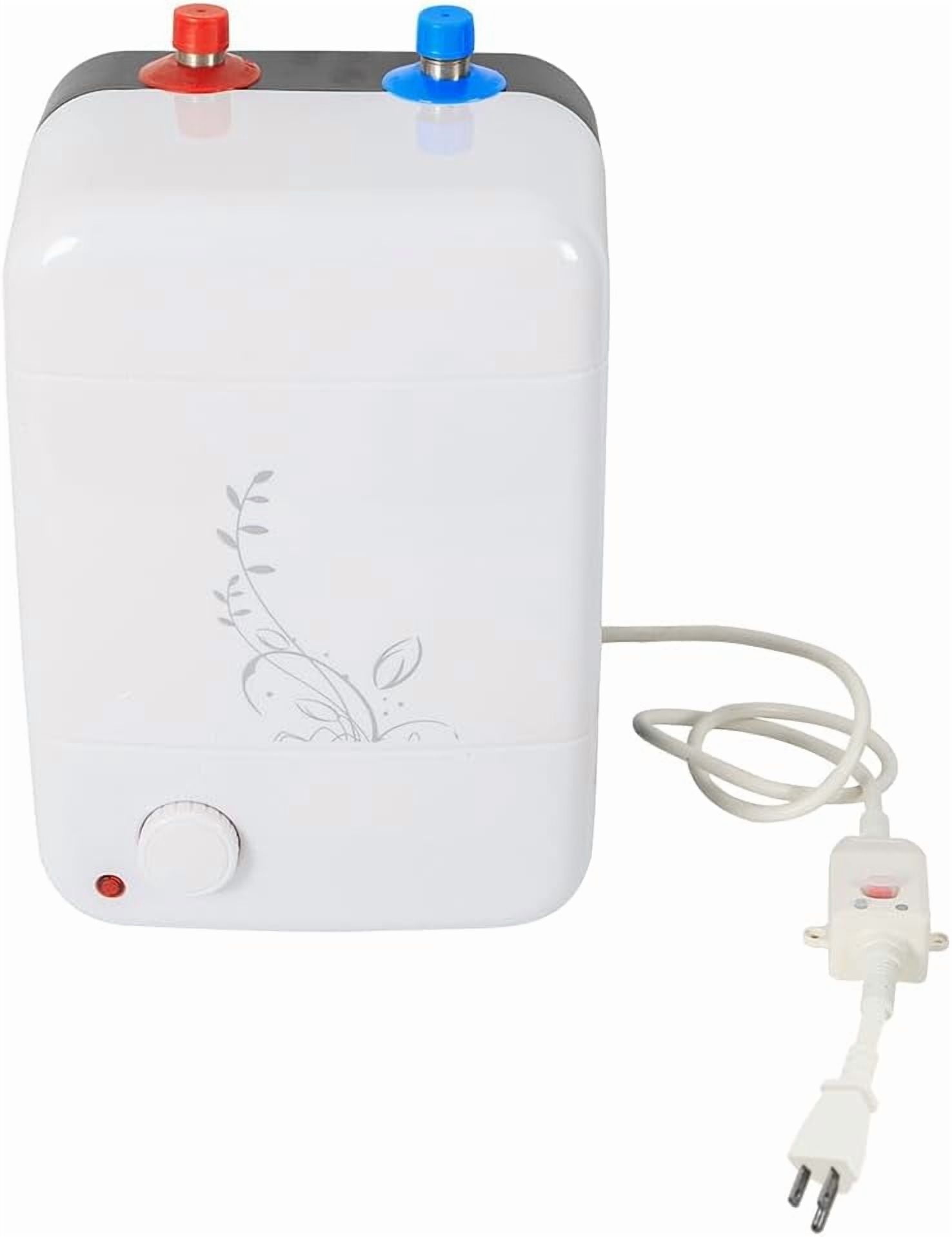 Electric Mini-Tank Water Heater 1.5KW 2.1-Gallon 8L, Floor Mounted 110V Small Compact Tank Storage Instant Under Sink Plug in Small Tank Storage