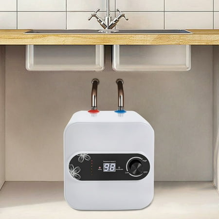Electric Mini-Tank Water Heater, 110V 2.1 Gallons 1.5KW Instant Point of Use Hot Water Heater for Rv Trailer Bathroom Kitchen Under Sink Counter Cupboard 8L