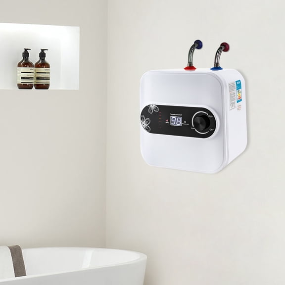 Electric Mini-Tank Water Heater, 110V 2.1 Gallons 1.5KW Storage type Hot water heater for Rv Trailer Bathroom Kitchen Under Sink Counter Cupboard 8L