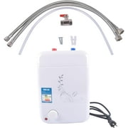 Electric Mini Tank Water Heater 2.5 Gallons Small Pressure Resistant Hot Water Tank, 110V 1500W Under-Sink Boiler - White