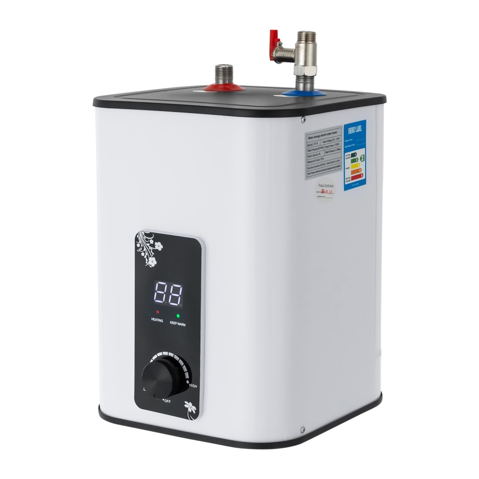 Electric Mini Tank Water Heater Indicator Light, Instant Hot Water Heater Arcs Shape, Electric Water Heater Kitchens, Cabinets, Bathrooms