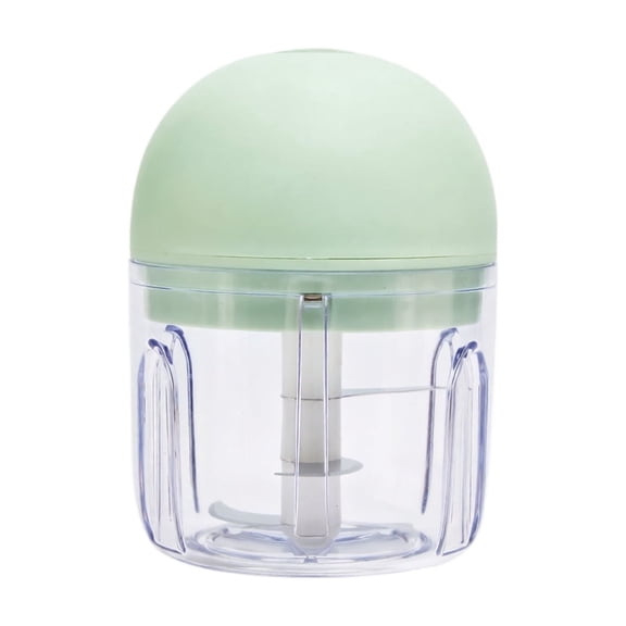 Electric Mini Vegetable Chopper Manual Food Processor, Hand Pull Vegetable and Herb Chopper, Easy Use BPA Free Manual Cutter for Quick Prep for Ginger Fruits Garlic Nuts Onion