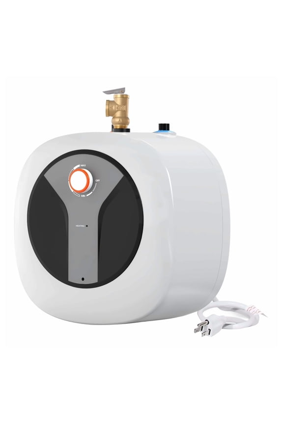 Electric Mini Water Heater 8 Gallon, 1440W Hot Water Boiler, Safety Pressure, Easy Install for Kitchen Bathroom Restaurant, Wall Mounted