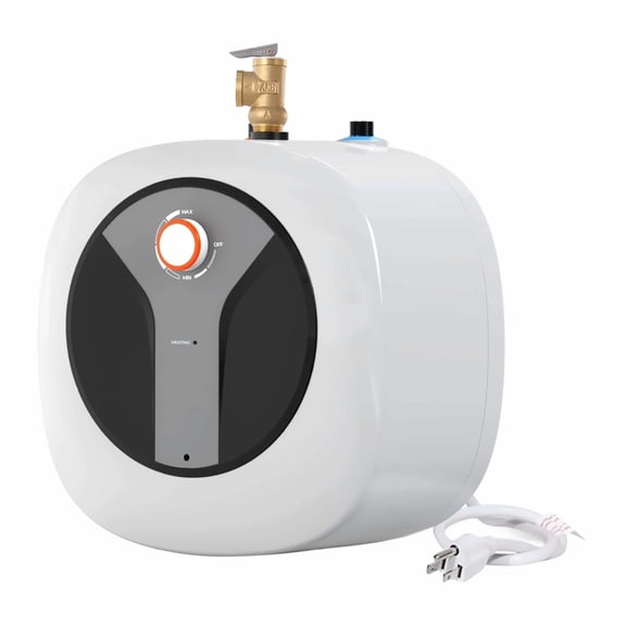 Electric Mini Water Heater 8 Gallon, 1440W Hot Water Boiler, Safety Pressure, Easy Install for Kitchen Bathroom Restaurant, Wall Mounted
