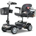 thumbnail image 1 of Electric Mobility Scooter for Adults and Seniors - 300 lbs Max Weight, 4-Wheel Powered Mobility Scooters Wheelchair Device for Travel, Elderly (with Head Light-Chrome), 1 of 6
