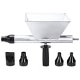 thumbnail image 1 of Electric Mortar Grouting Gun with 4 Nozzles, Heavy-Duty Metal Cement Filling Tool for Wall Door Window Gaps, Portable Pointing Caulking Sprayer Hopper Compatible with Power Drill, 1 of 5