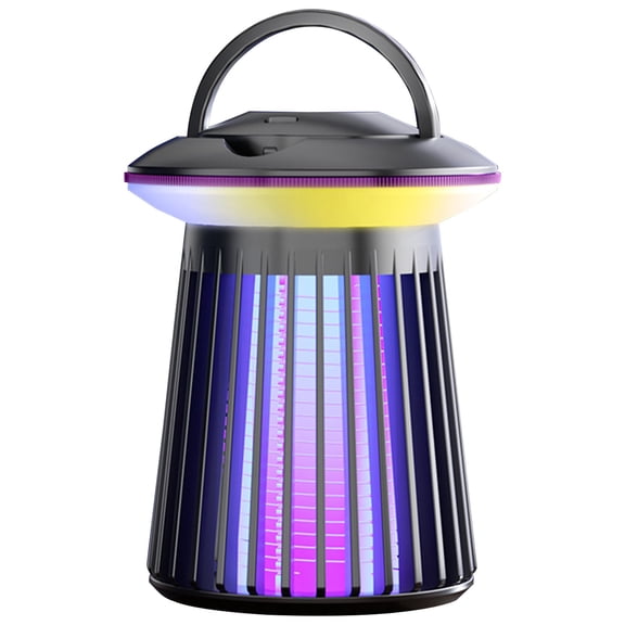 Electric Mosquito Killer for Indoor Outdoor, Bug Zapper Insect Pest Fly Killer, Rechargeable Mosquito Zapper for Flying Insect Control Lamp Home,Garden,Kitchen,Backyard,Patio,Purple(plug-in version)