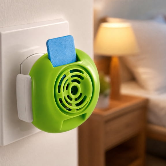 Electric Mosquito Repeller, Plug in Mosquito Indoor, Mosquito Pads, Dog Safe Mosquito, 4X2.5 in Compact Wall Plug Unit for Vaporized Mosquito, Indoor Use, Home for Bedroom and