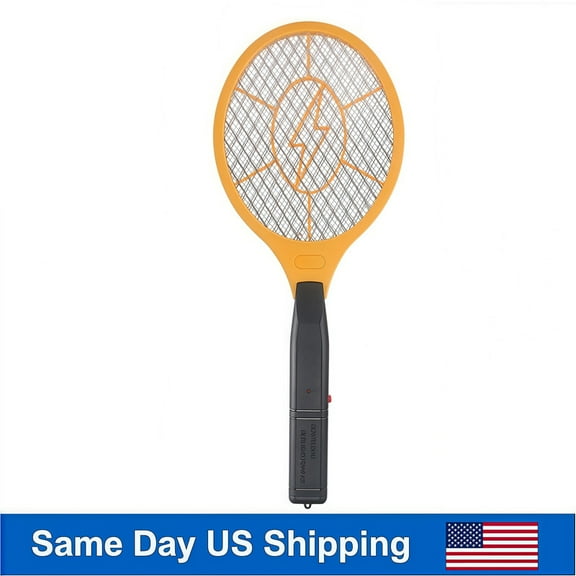 Electric Mosquito Swatter - 3000V High Voltage with Triple Safe Mesh, Portable Bug Zapper for Camping, Travel, Home Indoor Outdoor Use