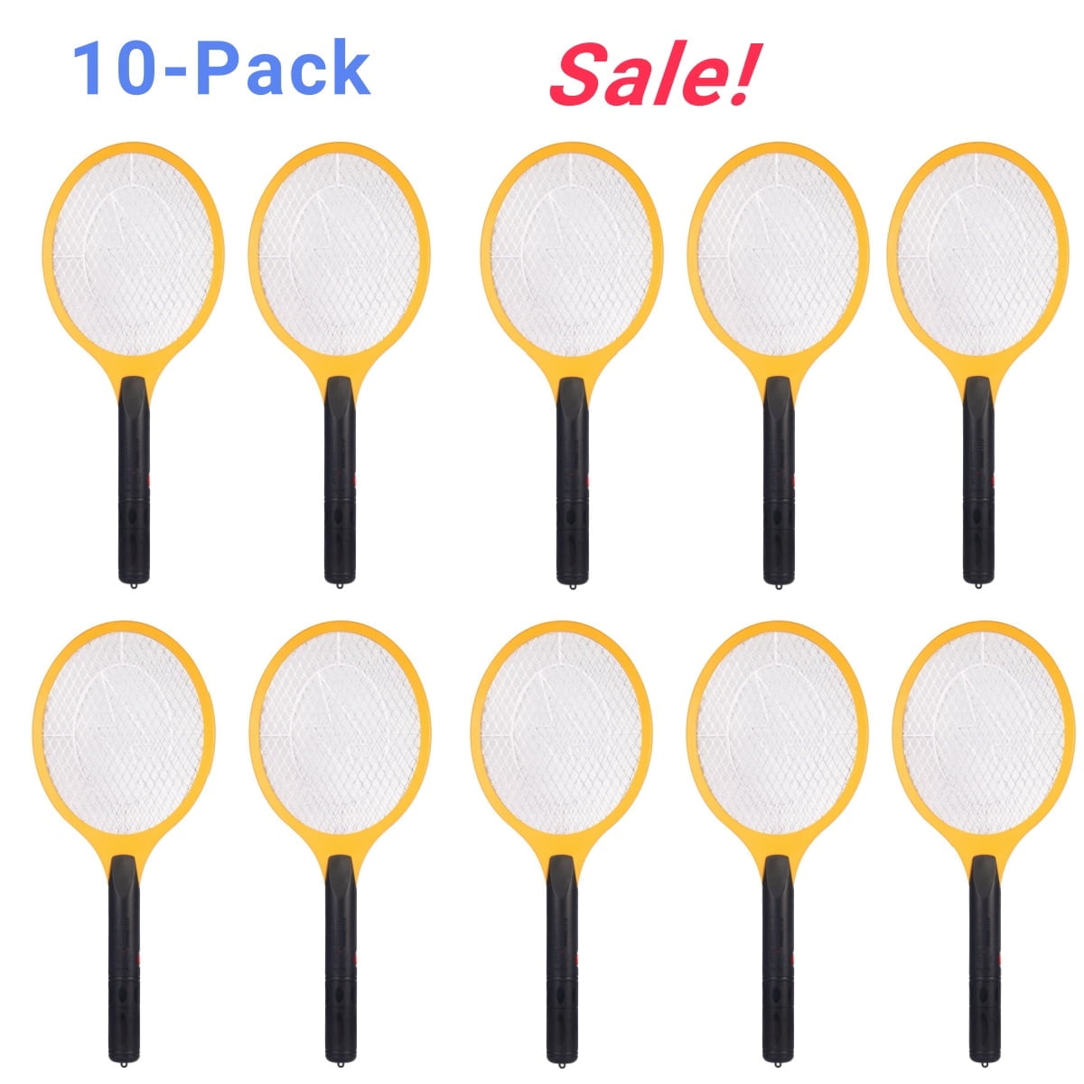 DUNCHATY Electric Mosquito Swatter High Voltage Bug Zapper Racket ...