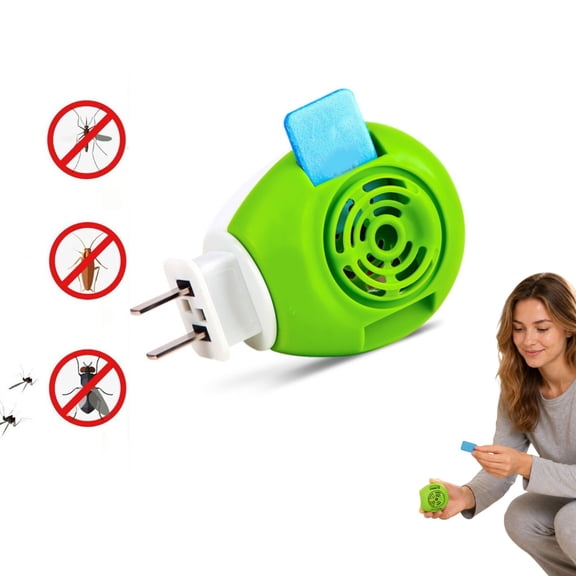 Electric Mosquito Tablet Heater Wall Plug Design, Smokeless Odorless Heat Dissipation Mosquito Repellent Vaporizer, Low Power Safe Portable Device for Home Bedroom Dorm Office Indoor Use
