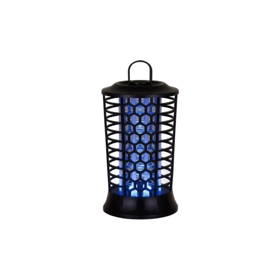 Electric Mosquito Zapper Silent Led Bug Zapper 6 Inch Durable Abs Material Usb Rechargeable Insect Portable for Bedroom Patio Camping Black 1 Pack