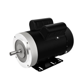 Electric Motor 1.5HP General Purpose Single Phase Motor 3450RPM 56C TEFC 115/230V Reversible 5/8" Shaft Diameter