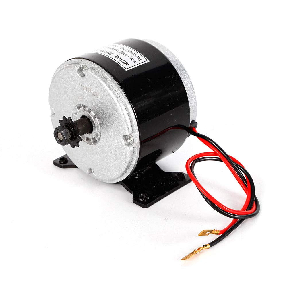 Electric Motor, 250W 24V Electric Brush MY1016 Motor Reversible Motor 2750RPM DIY for Mini Bike Quad DIY Scooter E Bike Go-Kart Razor