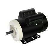 Electric Motor 2HP 3450 RPM General Purpose Single Phase Motor 56C Frame 115V/230V 5/8Shaft Diameter Rolled Steel Shell TEFC 60HZ
