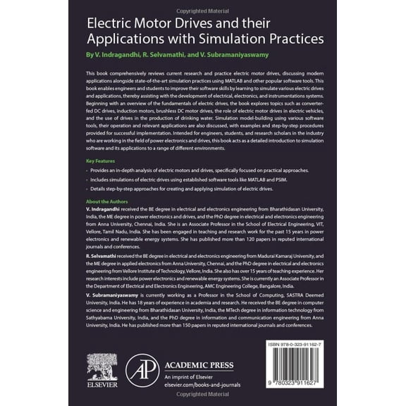 Pre-Owned Electric Motor Drives and Their Applications with Simulation Practices, (Paperback)
