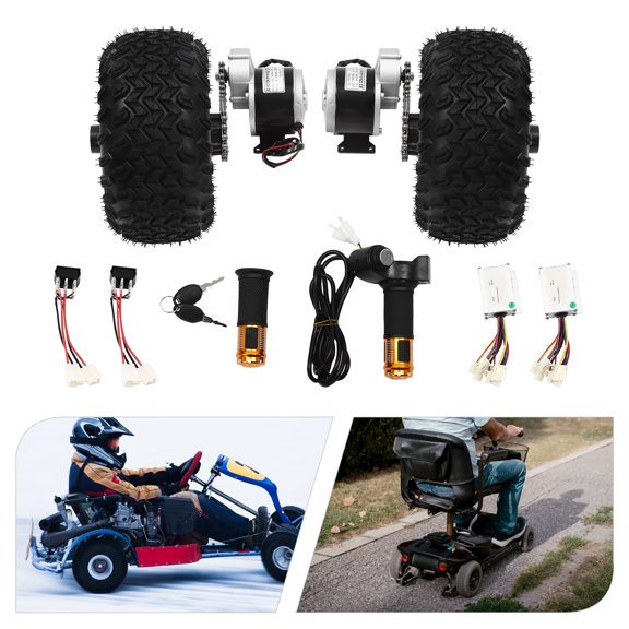 Electric Motor Kit for Scooter, 250W Brush Gear Motor, 6.21mph Speed, High Load Capacity (330.69-440.92lbs), Complete Kit for Efficient Modifications, Ideal Gift for Riders and Eco-Friendly Travel