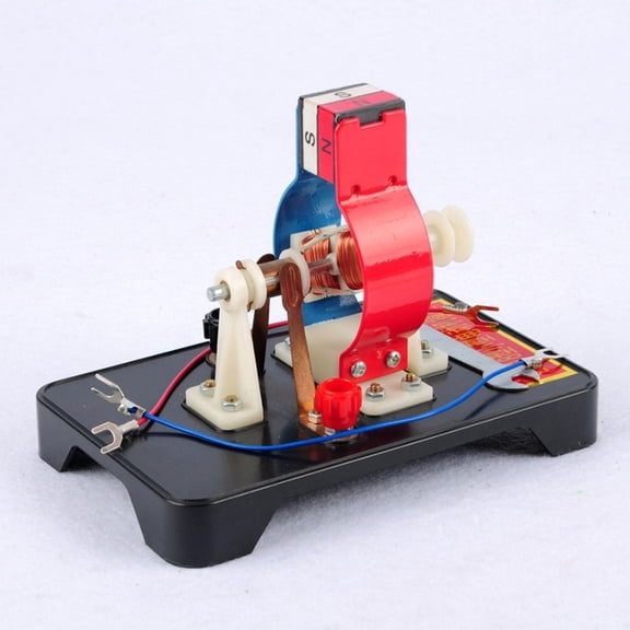 Electric Motor Model Kit for Physics Experiments, Detachable AC/DC Teaching Instrument for Science Classroom Demonstrations, Complete Assembly Set with Rotor and Magnets
