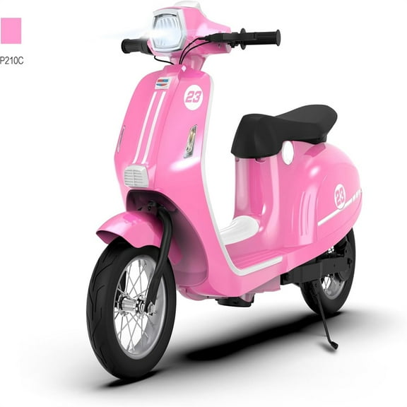 Electric Motorcycle for Big Kids, 24V 350W Kids Ride on Moped, Max Up to 14MPH, with Rear Brake, Twist Grip Throttle & LED Light, Electric Motorbike for Kids/Teens 8-12