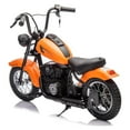 thumbnail image 1 of Electric Motorcycle for Kids, 24V 250W Kids Electric Dirt Bike, Two Speed Max Up to 14MPH & 60 Minutes Continuous, with LED Lights, Leather Seat, Rear Brake, Electric Motorbike for Kids/Teens, 1 of 5